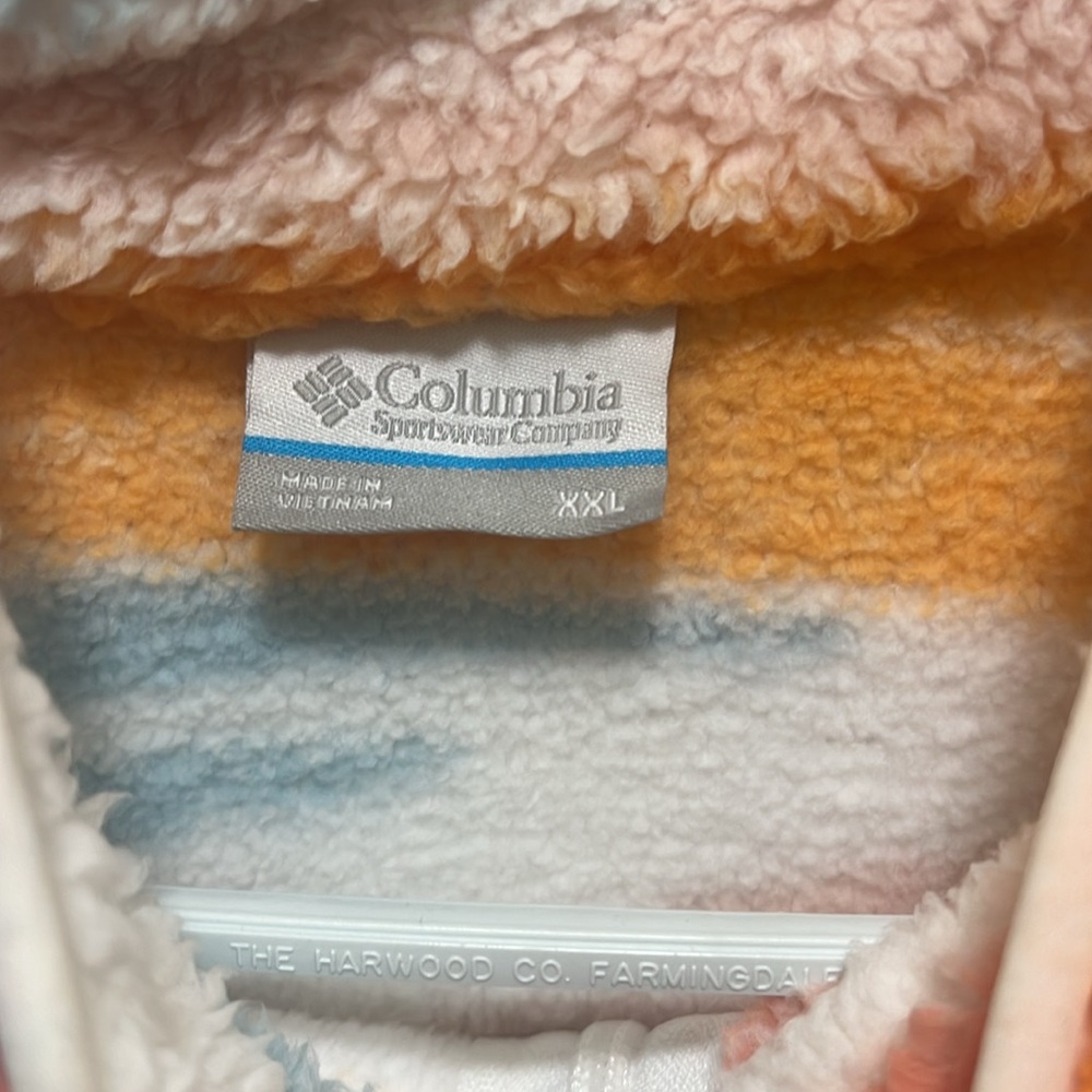 New With Tags Columbia West Bend 1/4 zip pullover XXL Sherpa - Picture 2 of 7